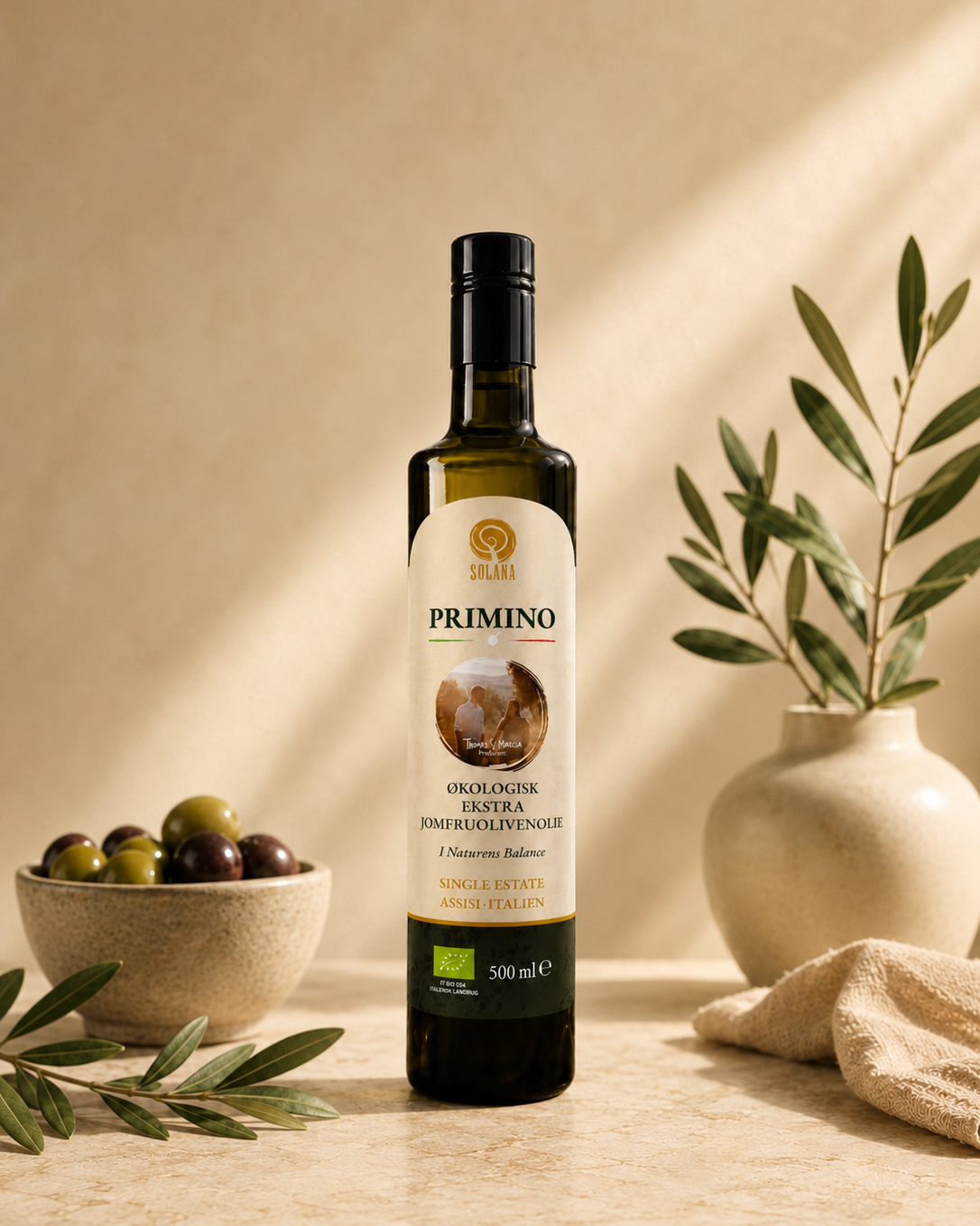 Villa Solana Organic Extra Virgin Olive Oil Box — 3L or 6L Glass Bottle Set