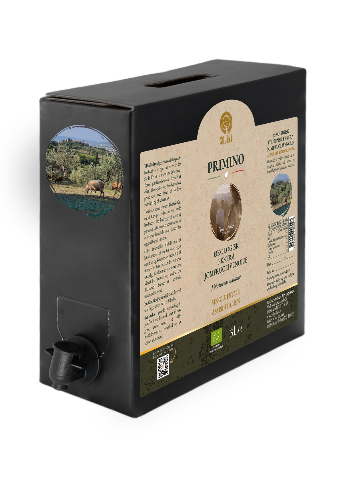 Villa Solana Organic Extra Virgin Olive Oil 3L