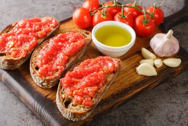 Bread with Tomato and Olive Oil | Easy Italian Recipe